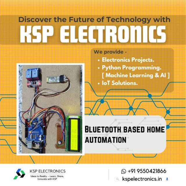 Control Your Home with a Tap 📱

🏠 Bluetooth-Based Home Automation: Simplify your life with IoT!
Features include:
1️⃣ Control lights, fans, and appliances from your phone.
2️⃣ No WiFi? No problem—Bluetooth handles it all.
3️⃣ Perfect for budget-friendly smart home setups.
💡 This is a beginner-friendly project for students exploring IoT.
DM us for a complete guide and kit to build this at home!

#HomeAutomation #IoTBeginnerProjects #BluetoothTech #BTechInnovators #SmartLiving