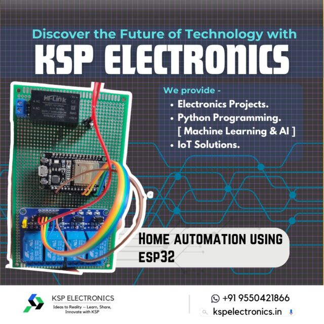 Smart Living Made Simple with ESP32 🏠

✨ Control your home from anywhere with ESP32!
Features include:
1️⃣ Remote control of lights, fans, and appliances.
2️⃣ Wi-Fi integration for real-time monitoring.
3️⃣ Affordable and easy to build.
💡 Great for students exploring IoT in smart living applications.
DM us to get started with project resources and mentorship!

#SmartHome #IoTInLiving #ESP32Projects #HomeAutomation #TechForAll