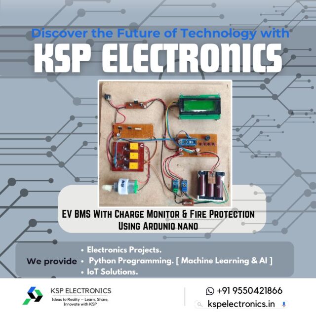 Compact EV Safety with Arduino Nano 🚗🔥

🔋 Take EV safety to the next level!
This project uses Arduino Nano for:
1️⃣ Monitoring battery charge in real-time.
2️⃣ Detecting overheating or fire risks.
3️⃣ Compact, cost-effective design for students.
💡 Perfect for those exploring IoT and EV technologies.
📩 DM us for kits, mentorship, and project documentation!

#ArduinoProjects #EVInnovation #IoTForEVs #BTechIdeas #SustainableTech